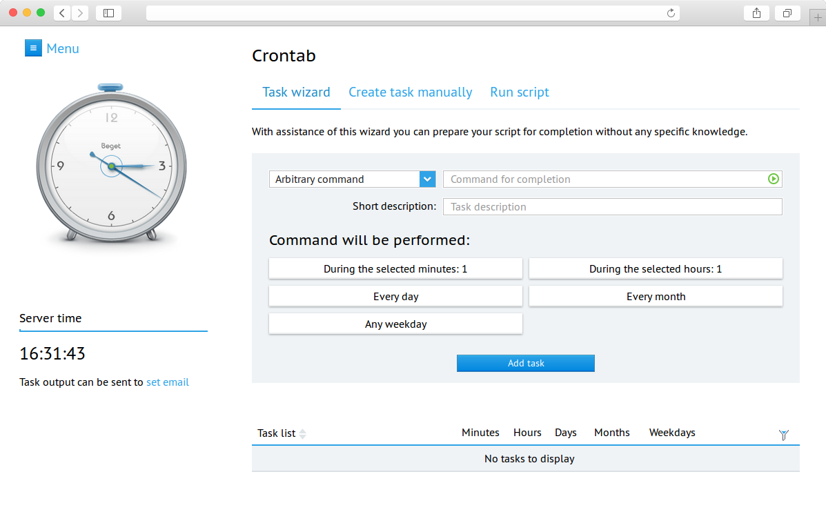 crontab